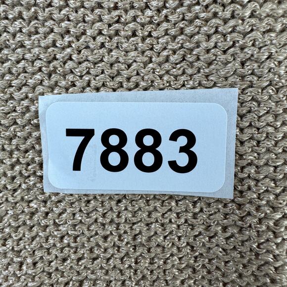 NWT Talbots Beige Metallic Knit Scoop Neck 3/4 Sleeve Tunic Sweater Size 1XP - Picture 13 of 13